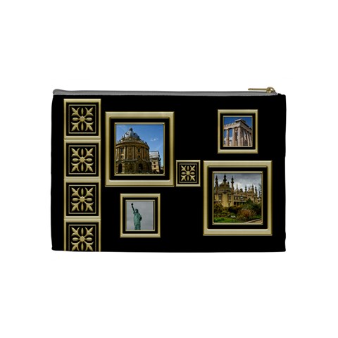 My Black And Gold Cosmetic Bag (medium) By Deborah Back