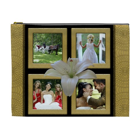 Our Wedding/anniversary Cosmetic Bag (xl) By Deborah Front