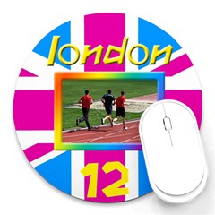 London 12 Mouse Pad - Round Mousepad