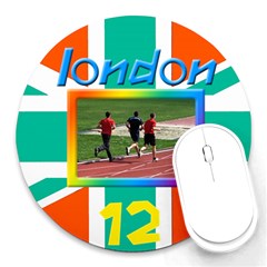 London 12 Mouse Pad 2 - Round Mousepad