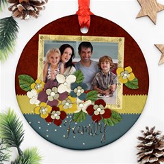 Family-Round ornament (2 sides) - Round Ornament (Two Sides)