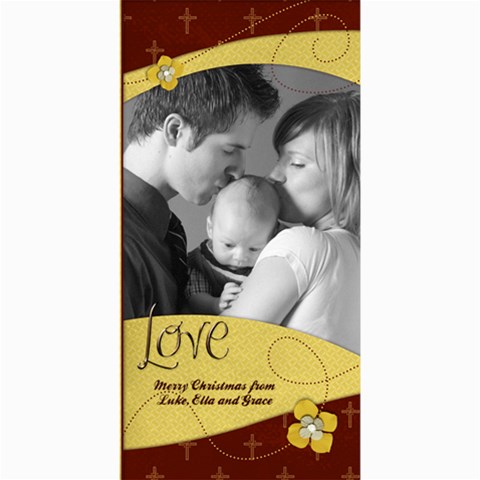 Love/christmas/religious 8 x4  Photo Card - 1