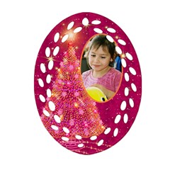 My Gold Christmas Tree filigree Ornament (2 sided) - Oval Filigree Ornament (Two Sides)