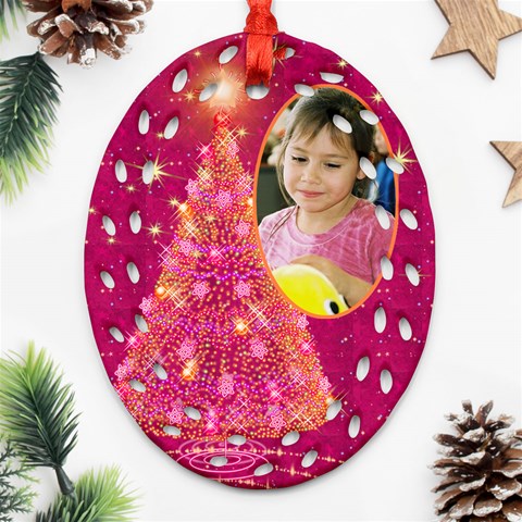 My Gold Christmas Tree Filigree Ornament (2 Sided) By Deborah Back
