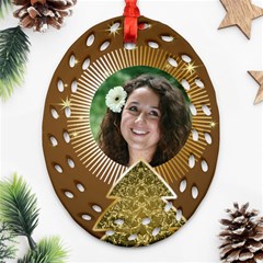 My Star Filigree Oval Ornament (2 sided) - Oval Filigree Ornament (Two Sides) My Star Filigree Oval Ornament (2 sided) - Oval Filigree Ornament (Two Sides)