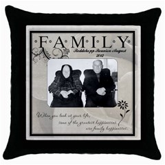 redd - Throw Pillow Case (Black)