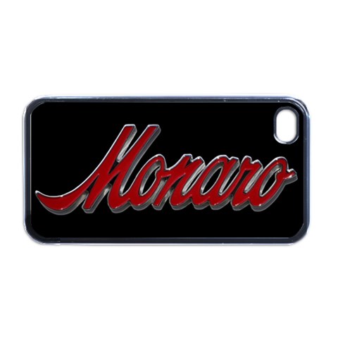Red/black Old Skool Monaro Badge Iphone 4 By Clinton Halliday Front
