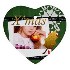 xmas - Heart Ornament (Two Sides)