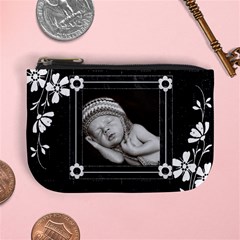 Black and White Mini Coin Purse Black and White Mini Coin Purse