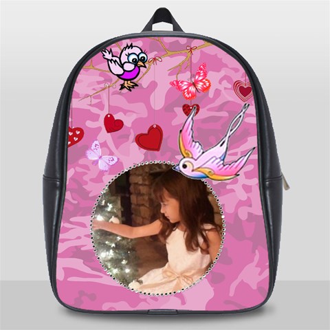 Pink Book Bag Large By Kim Blair Front