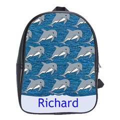 Dolphin bookbag - School Bag (Large) Dolphin bookbag - School Bag (Large)