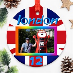 London 12 Round Ornament (2 sided) - Round Ornament (Two Sides)