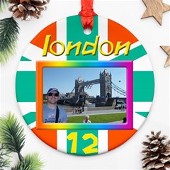 My London 2 Round Ornamant (2 sided) - Round Ornament (Two Sides)