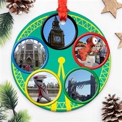 My London  Round Ornament (2 Sided) - Round Ornament (Two Sides)