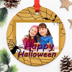 happy halloween - Round Ornament (Two Sides)