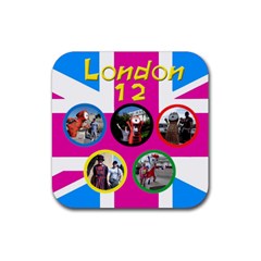 My London Coaster - Rubber Coaster (Square)