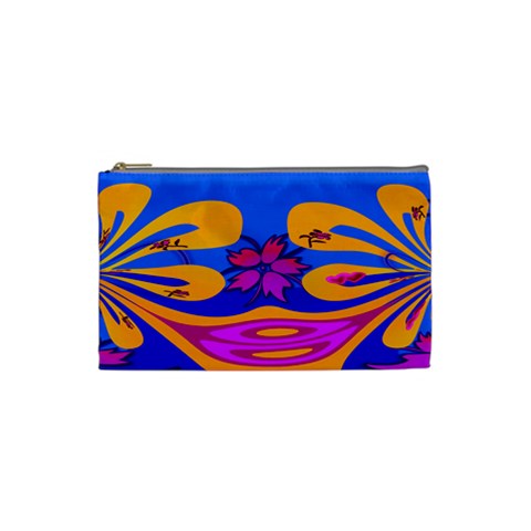 Cosmetic Bag Pinkorangetulip By Adrian Front