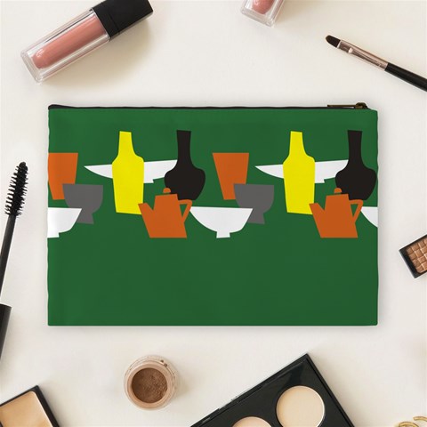 Alice In Wonderland 2 Large Cosmetic Case By Leandra Jordan Back