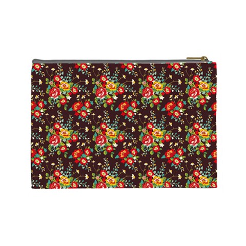 Cherry Jubilee Large Cosmetic Case By Leandra Jordan Back