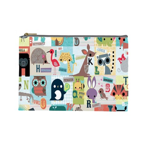 Abc Large Cosmetic Case By Leandra Jordan Front