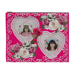 Hearts and Roses Cosmetic Bag (XL) Hearts and Roses Cosmetic Bag (XL)