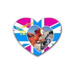 Our London 12 Coaster - Rubber Coaster (Heart)
