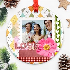 love - Round Ornament (Two Sides) love - Round Ornament (Two Sides)