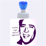 the nicolas cage seal of approval - Rubber Stamp Round (Large)