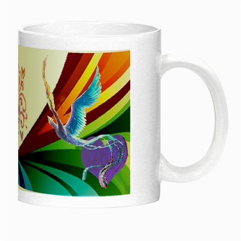 Mystical Bird Mug By Kimmy Right