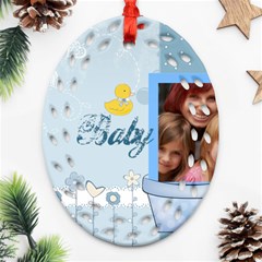 baby - Ornament (Oval Filigree)