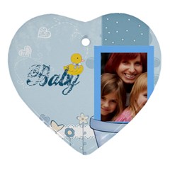 baby - Heart Ornament (Two Sides)