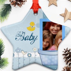 baby - Star Ornament (Two Sides)