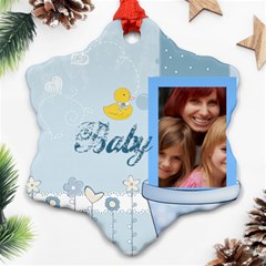 baby - Snowflake Ornament (Two Sides)