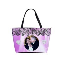Pink Satin Classic shoulder bag - Classic Shoulder Handbag Pink Satin Classic shoulder bag - Classic Shoulder Handbag