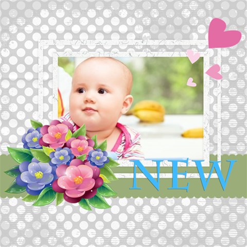 Baby By Joely 12 x12  Scrapbook Page - 1