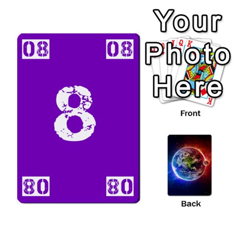 Ace Numbers Deck Front - SpadeA