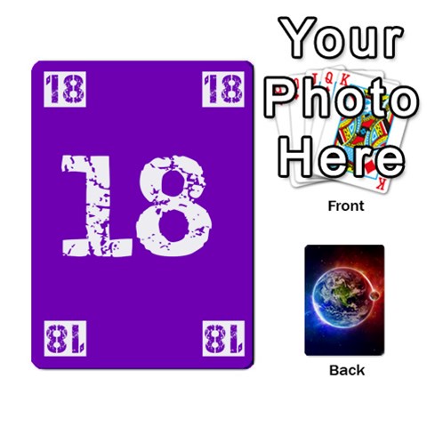Numbers Deck Front - Spade4