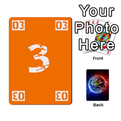 Ace Numbers Deck Front - DiamondA