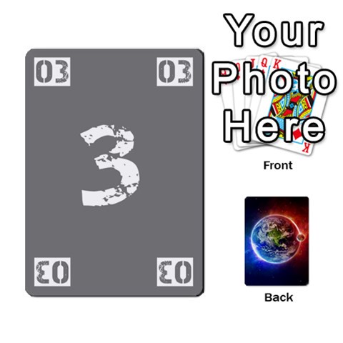 Ace Numbers Deck Front - DiamondA