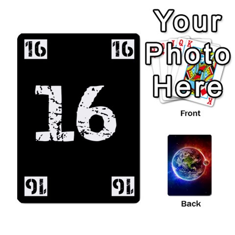 Numbers Deck Front - Spade6