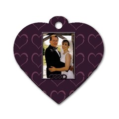 anniversary dog tag - Dog Tag Heart (Two Sides)