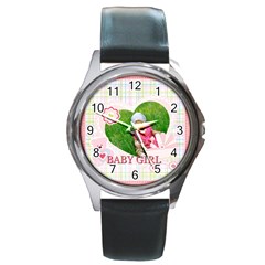 baby - Round Metal Watch