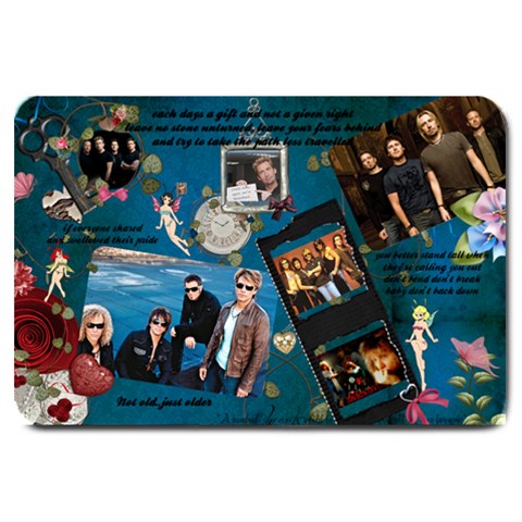 Bon Jovi And Nickelback By Julie 30 x20  Door Mat