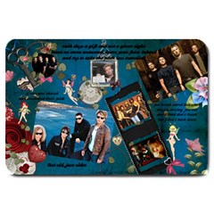 bon jovi and nickelback - Large Doormat