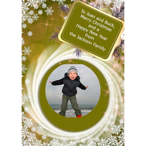 Christmas Circle 3d Card By Deborah Inside