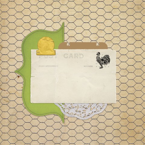 Farmhouse Kitchen Scrapbook Page By Janet 12 x12  Scrapbook Page - 7