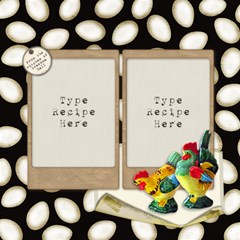 Recipe Scrapbook Page - ScrapBook Page 12  x 12 