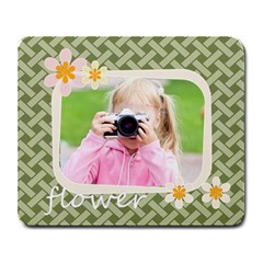 flower kids - Large Mousepad