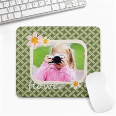 flower kids - Large Mousepad