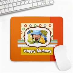 happy birthday - Large Mousepad